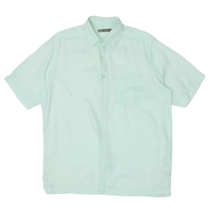 Mens Raffi Short Sleeve Pocket Linen Shirt