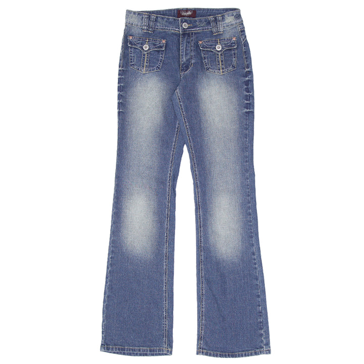 Y2K Angels Washed Flare Jeans