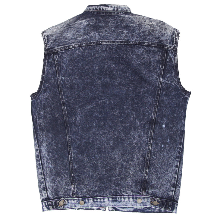 Vintage Punks Not Dead Patched Customized Denim Vest