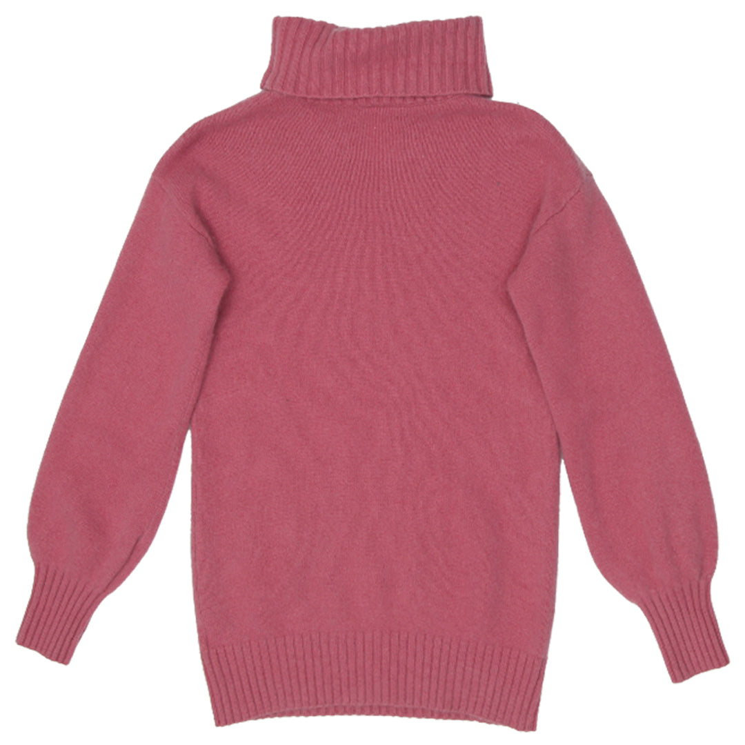 Ladies GAP 100% Cashmere Turtle Neck Sweater Pink