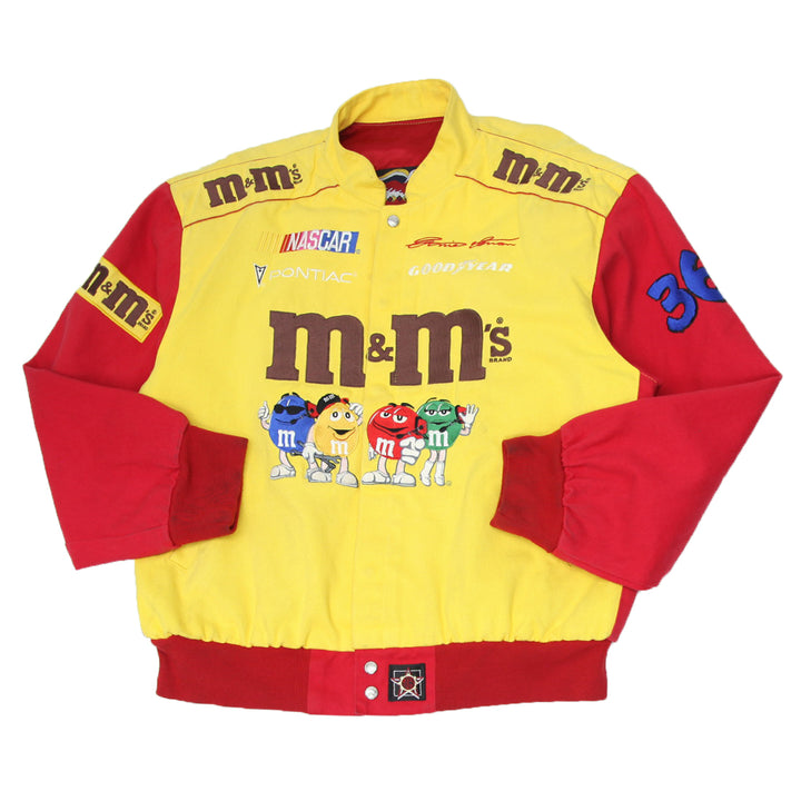 Mens JH Ernie Irvan Nascar M&M's Racing Jacket Made in USA