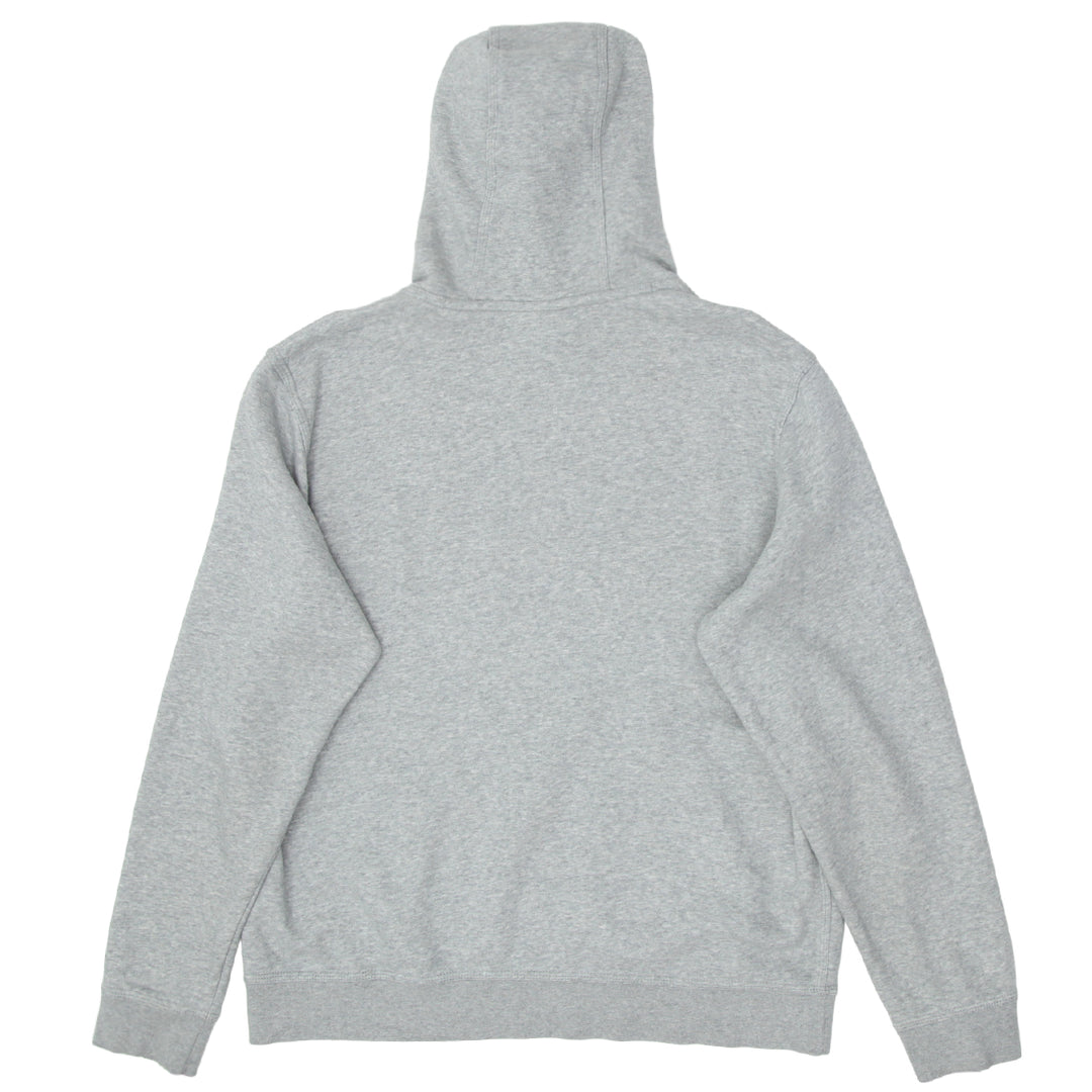 Mens Nike Swoosh Embroidered Gray Pullover Hoodie