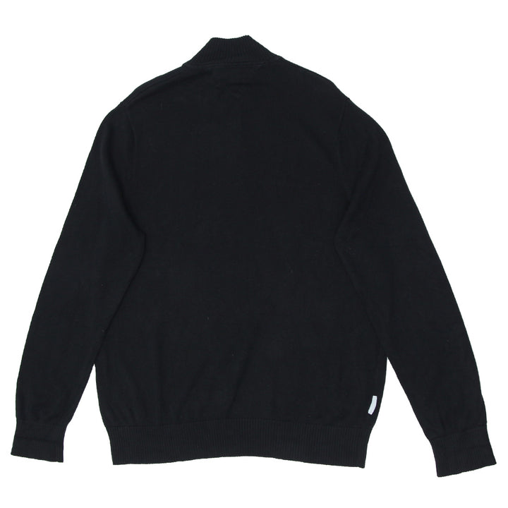 Mens Tommy Hilfiger Quarter Zip Navy Sweater