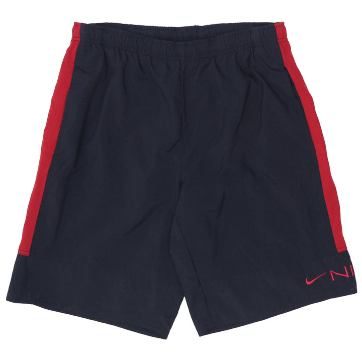 Mens Nike Embroidered Red Mesh Black Shorts