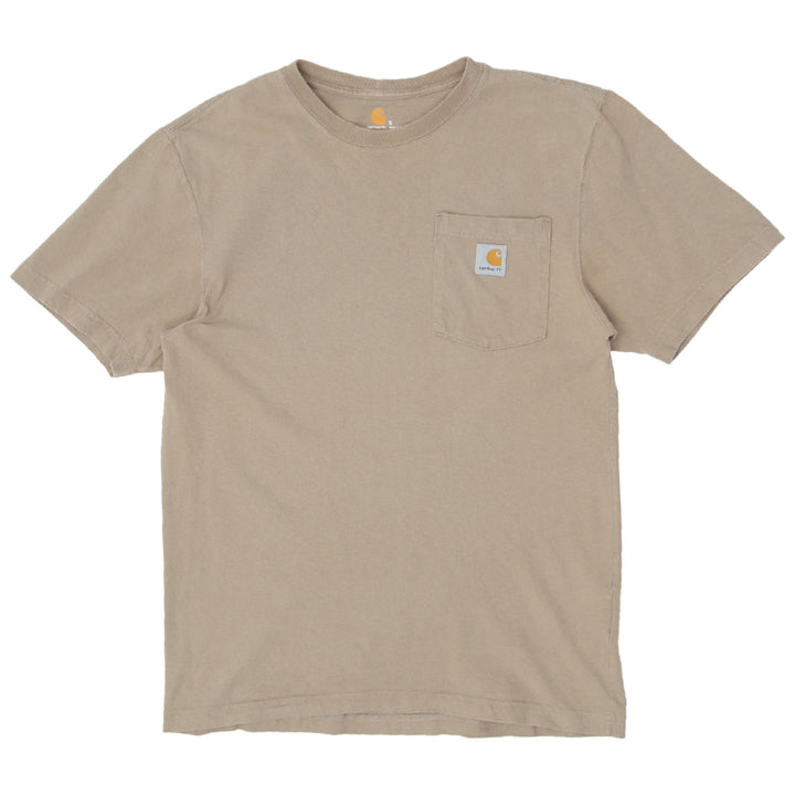 Mens Carhartt Original Fit Pocket T-Shirt Brown