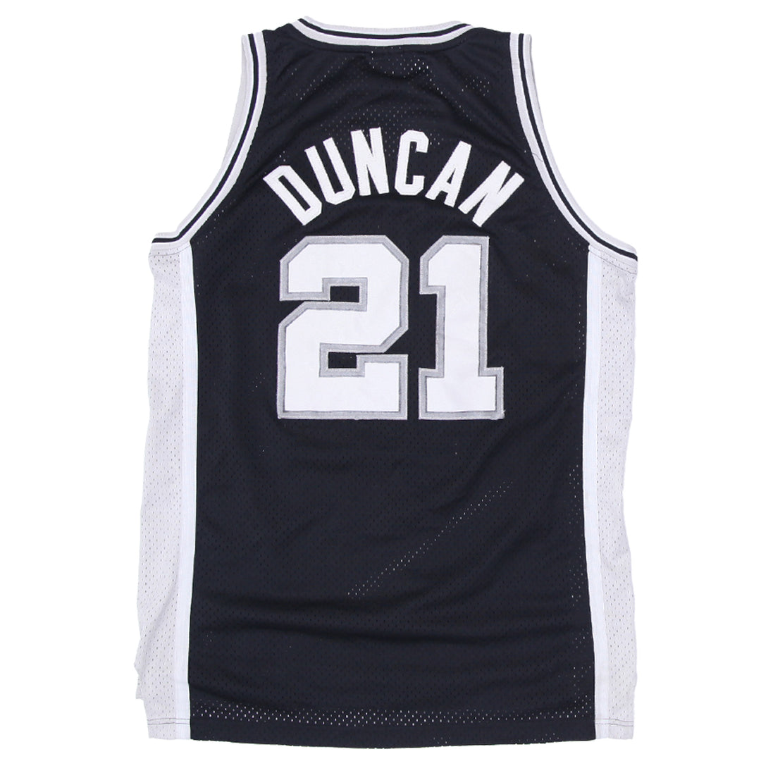 Mens Reebok NBA San Antonio Spurs Duncan # 21 Basketball Jersey