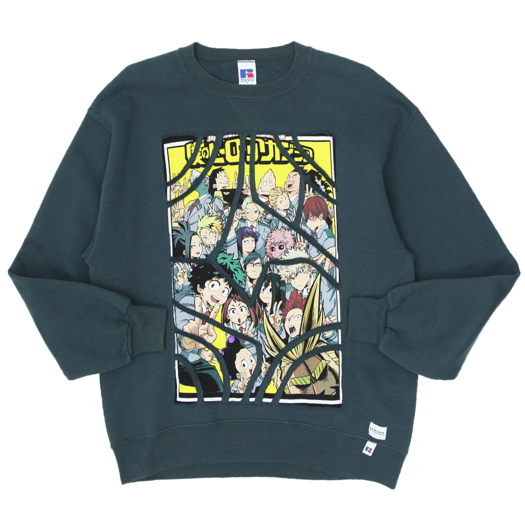 Rework Anime Patched Sweatshirt