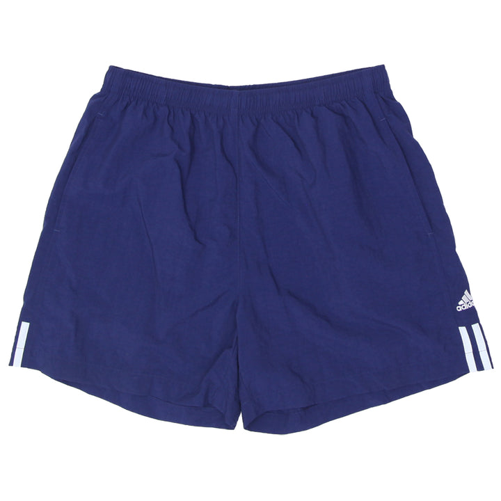 Mens Adidas Embroidered Navy Nylon Training Shorts