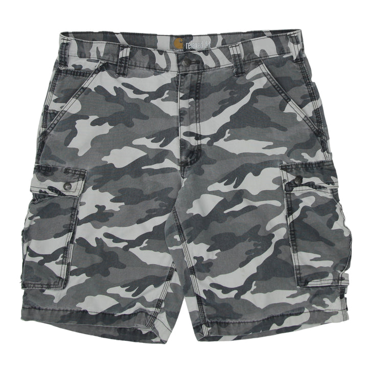 Mens Carhartt Relaxed Fit Camouflage Cargo Shorts