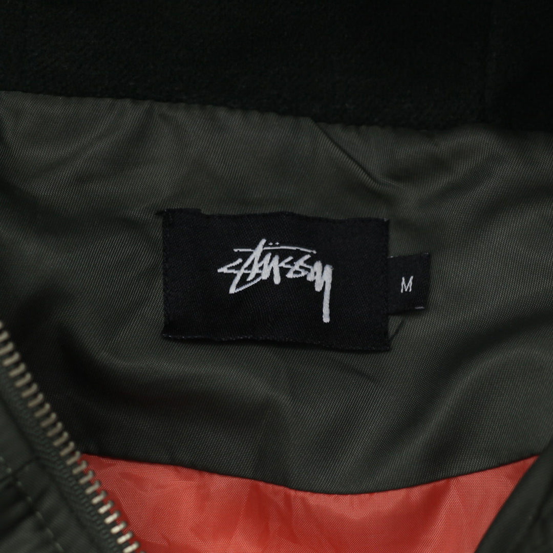 Mens Stussy 1980 Worldwide Quilted Hooded Coat Jacket