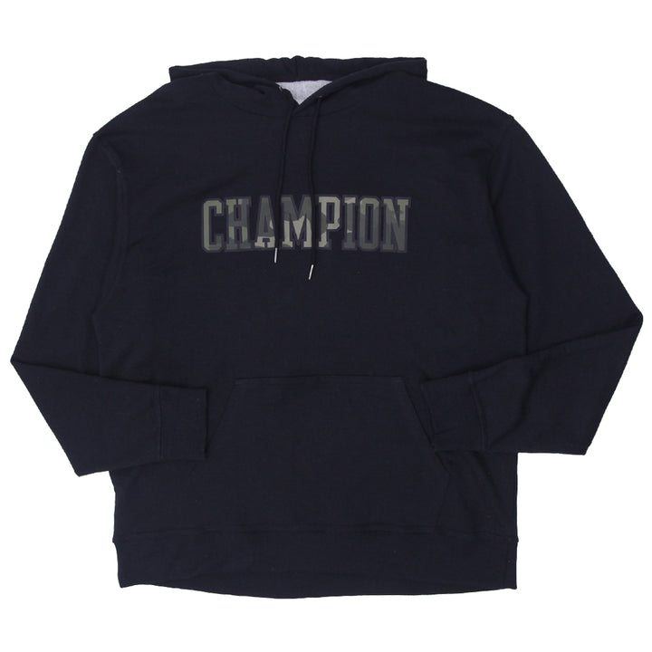 Mens Champion Camo Logo Black Pullover Hoodie