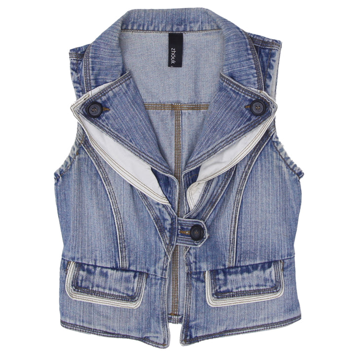 Y2K Sleeveless Denim Vest