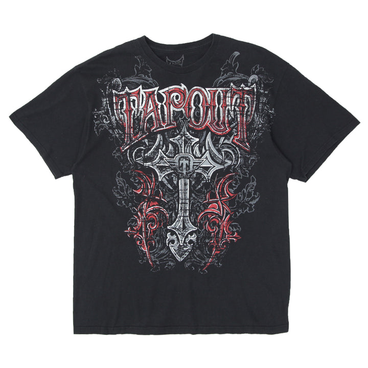 Mens Y2K Tapout Cross Graphic T-Shirt