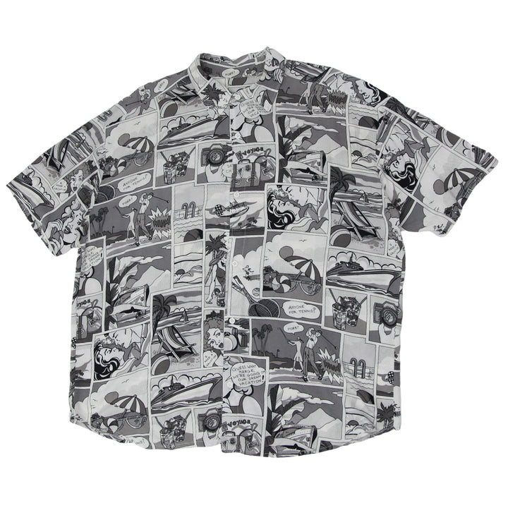 Mens Comic Print Short Sleeve Shirt