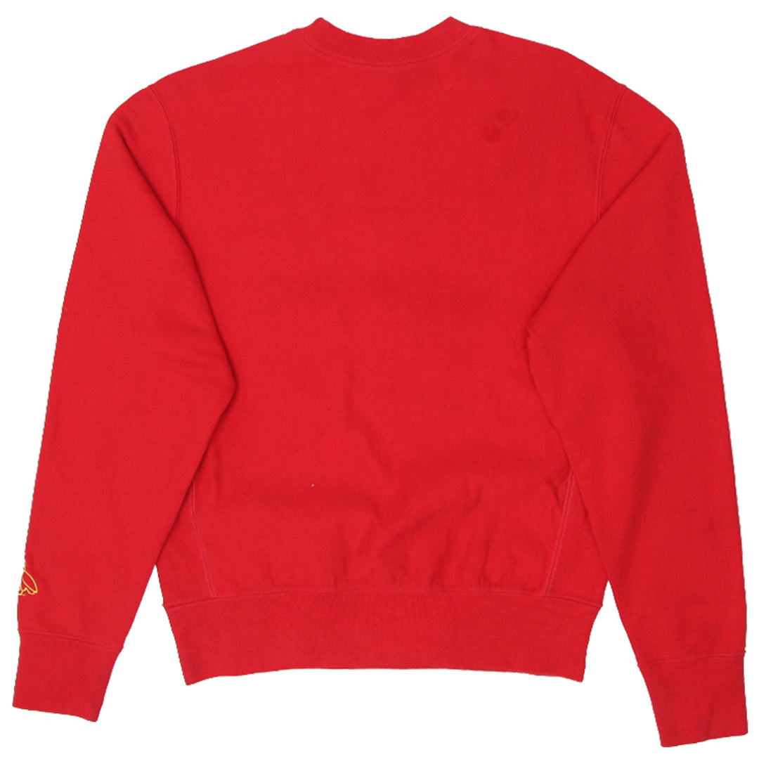 Mens OVO October's Very Own Red Crewneck Sweatshirt