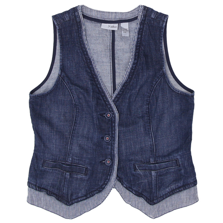 Ladies Chico's Platinum Denim Vest