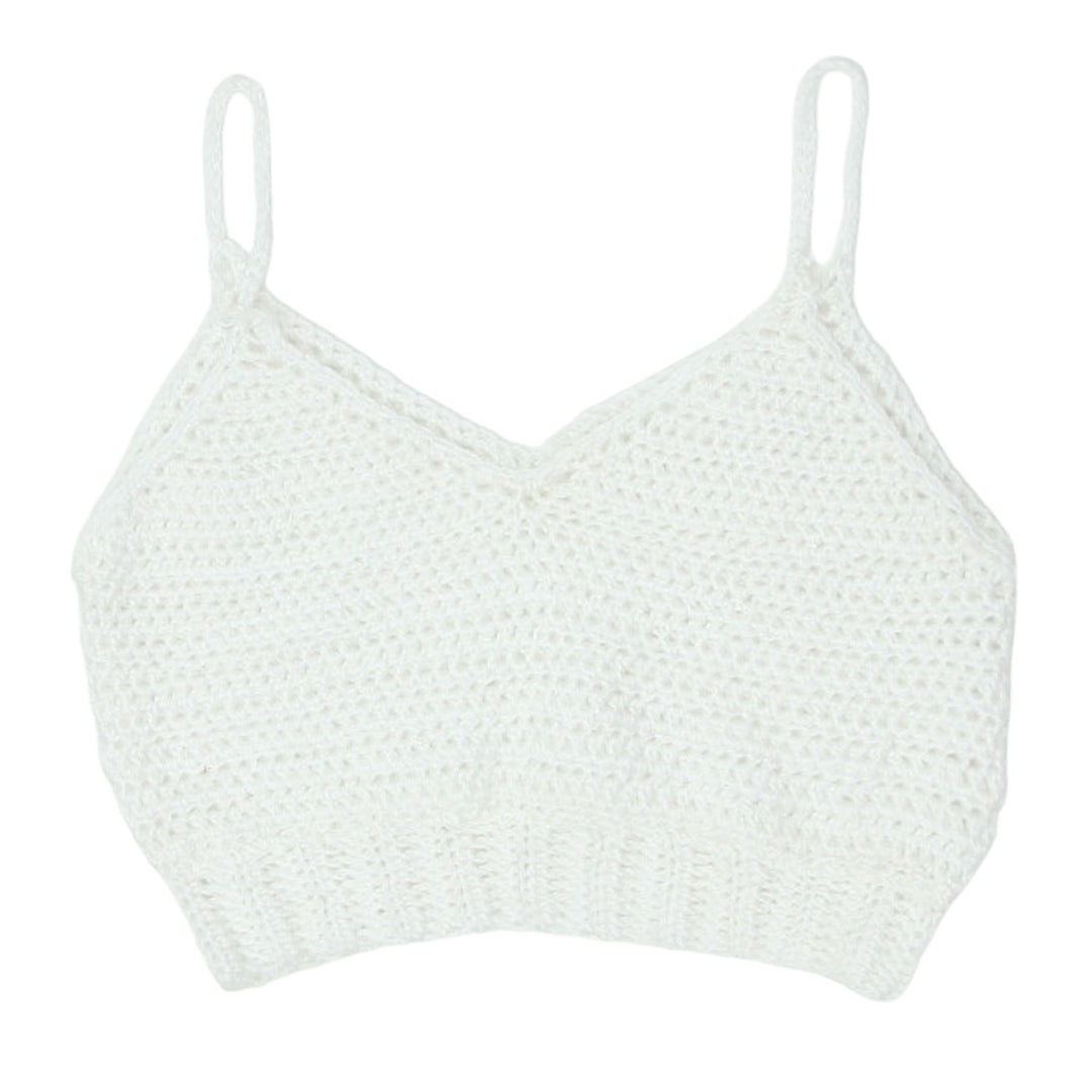 Y2K Crochet Strappy Crop Top