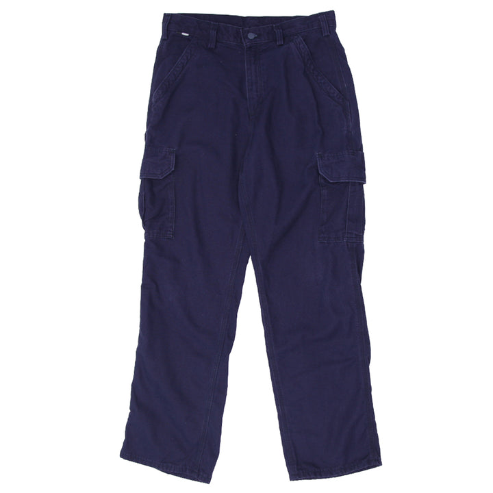 Mens Carhartt FR CAT 2 Original Fit Cargo Pants Navy