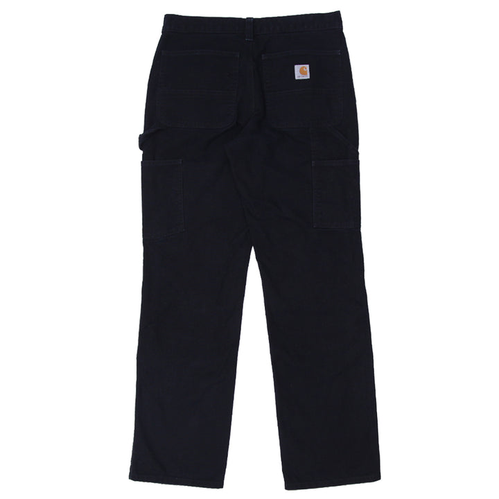 Mens Carhartt Relaxed Fit Double Knee Carpenter Pants Black