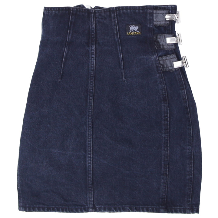 Y2K Santana Full Zip Denim Skirt