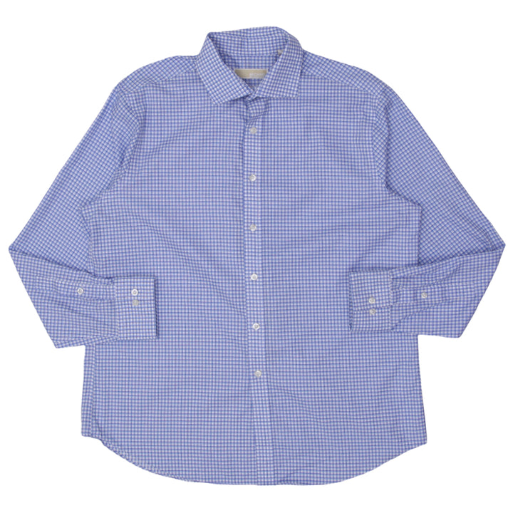 Mens Michael Kors Slim Non-Iron Checkered Shirts