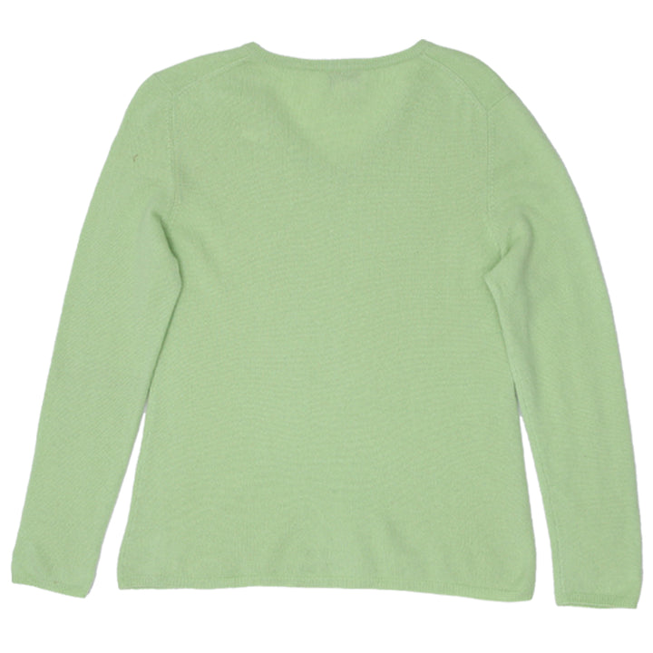 Ladies Sutton Studio 100% Cashmere Sweater Green