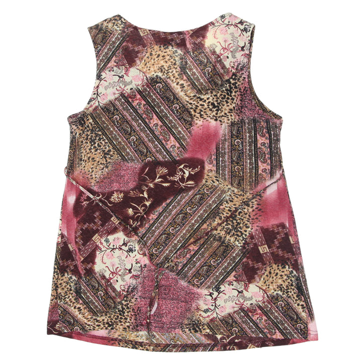 Y2K Printed Sleeveless Top