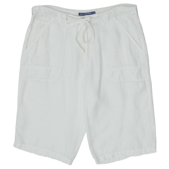 Mens Quickreflex Drawstring White Shorts