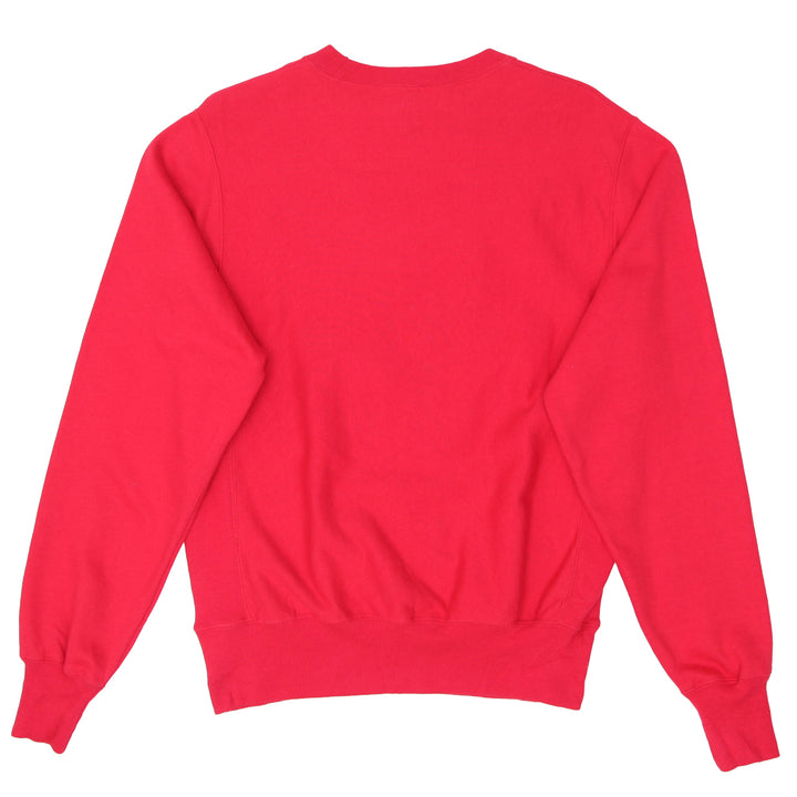 Mens Champions Reverse Weave Crewneck Sweatshirt Red