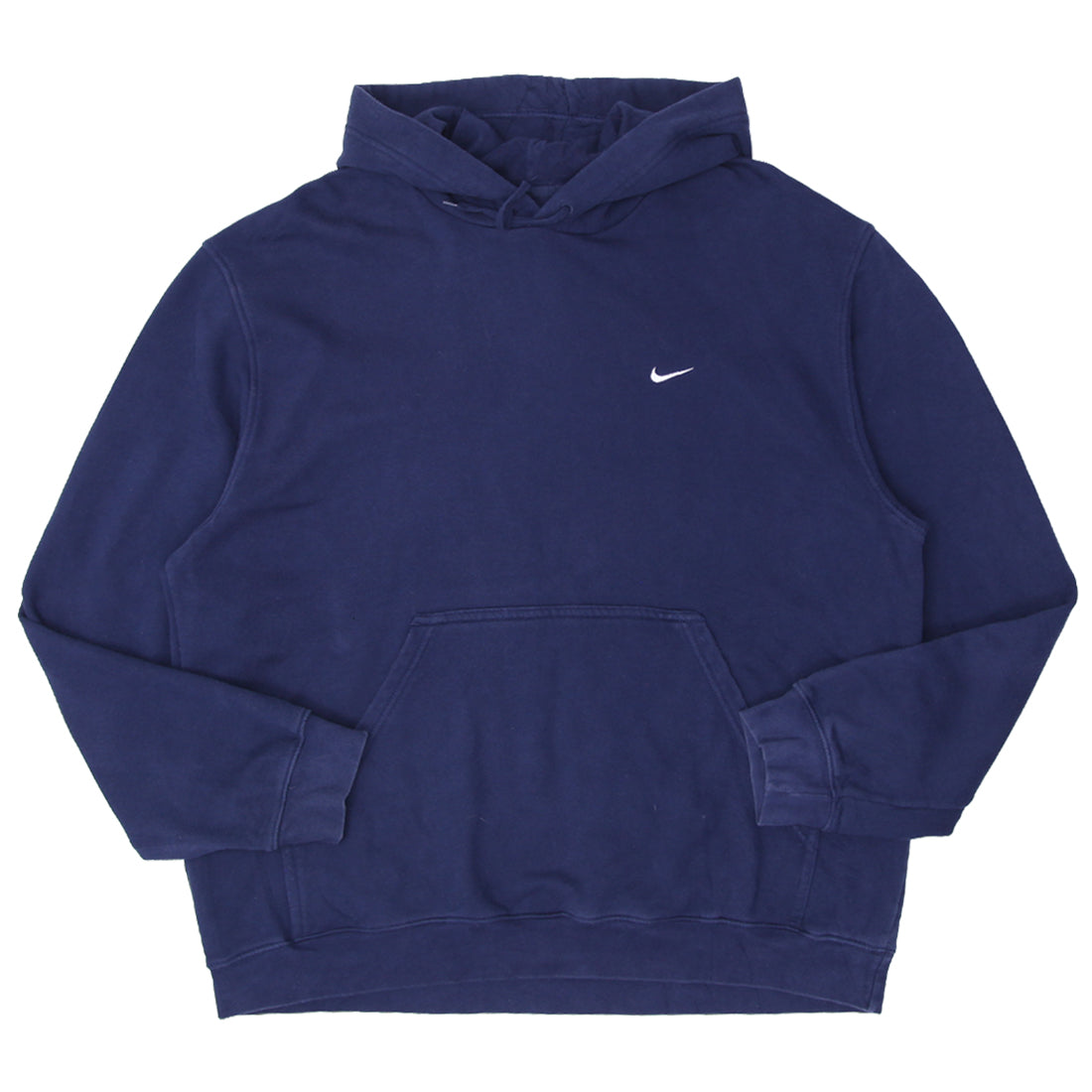 2000 s Vintage Nike Swoosh Embroidered Pullover Hoodie Navy Fashion Rerun Vintage