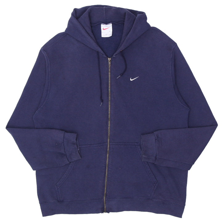 90's Vintage Nike Swoosh Embroidered Full Zip Hoodie