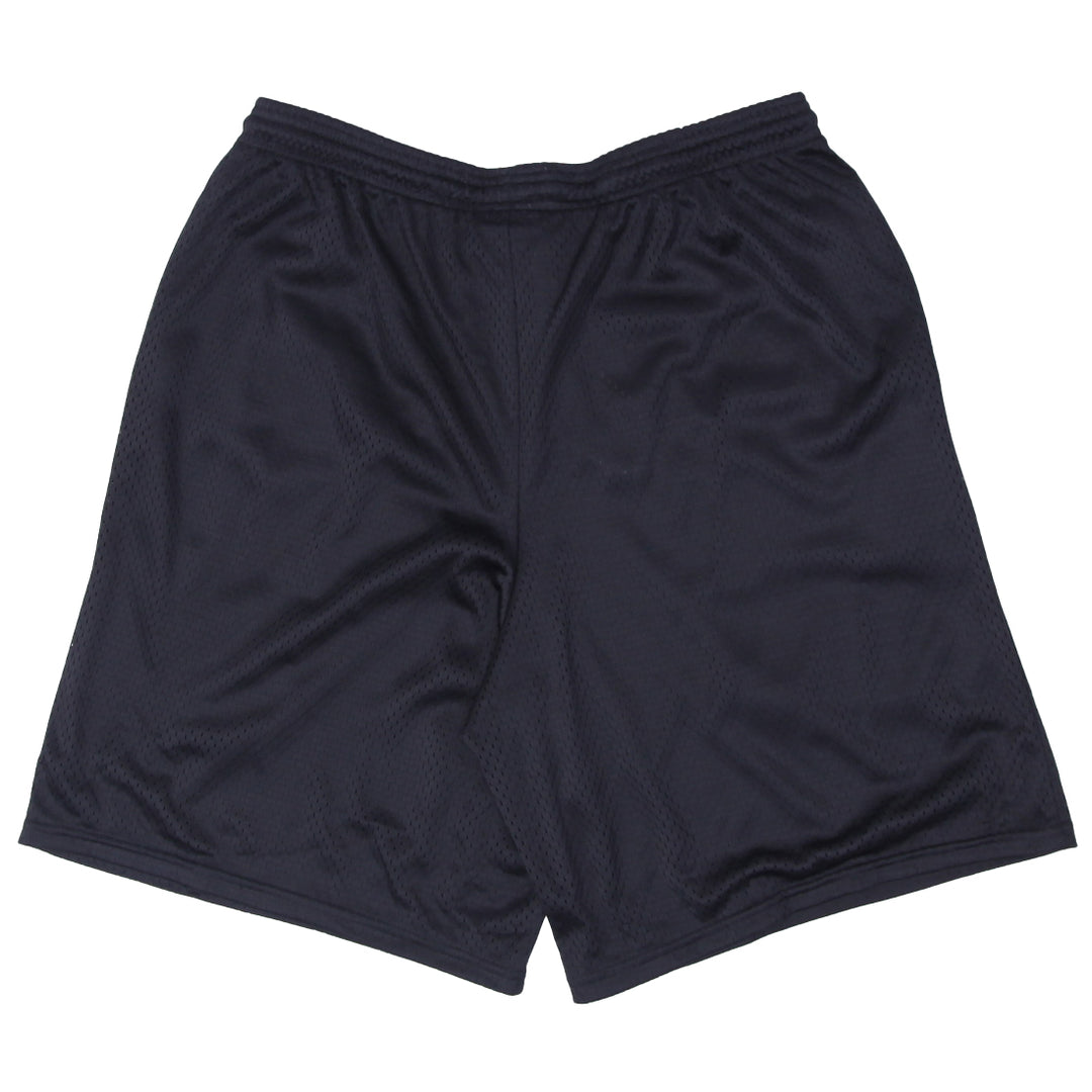 Mens Champion Black Mesh Patched Shorts