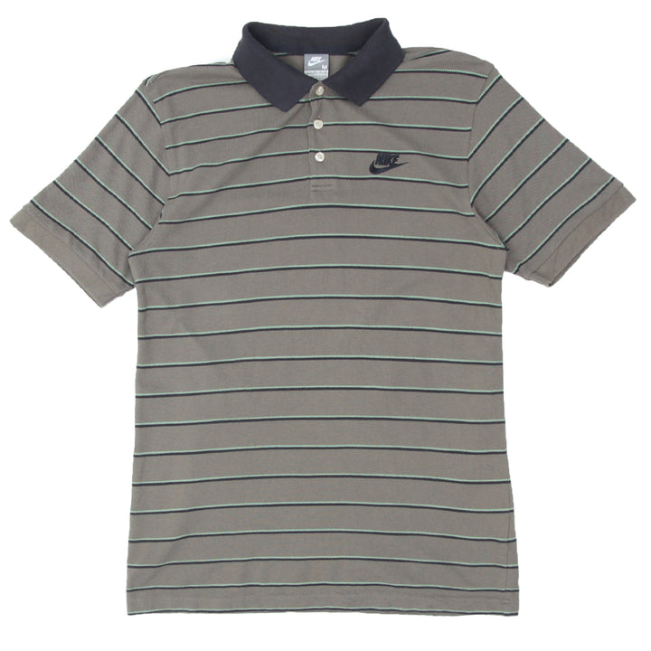 Mens Nike Embroidered Stripe Polo T-Shirt