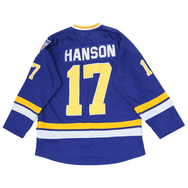 Vintage Headgear Classic Charlestown Chiefs Jeff Hanson 17 Hockey Jersey