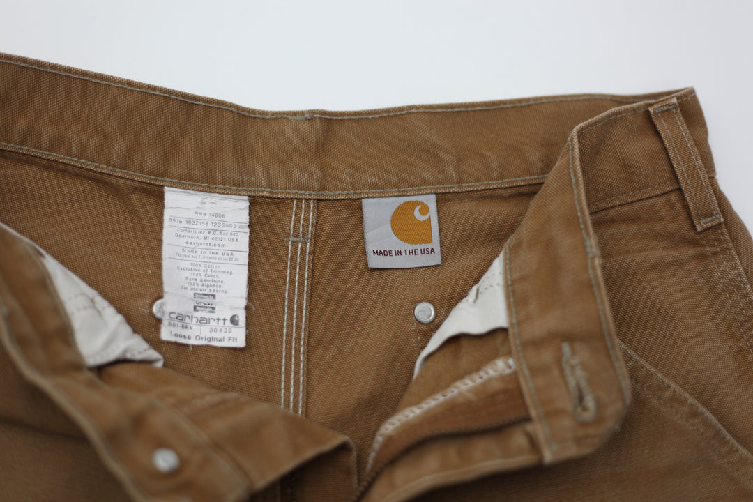 Vintage Carhartt Loose Original Fit Double Knee Work Pants Made In USA