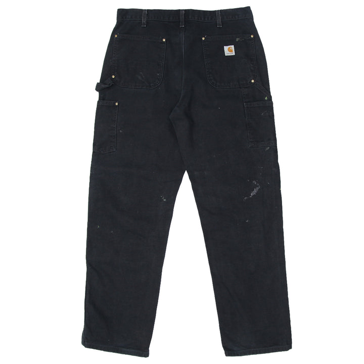 Mens Carhartt Dungaree Fit B01 BLK Double Knee Carpenter Work Pants