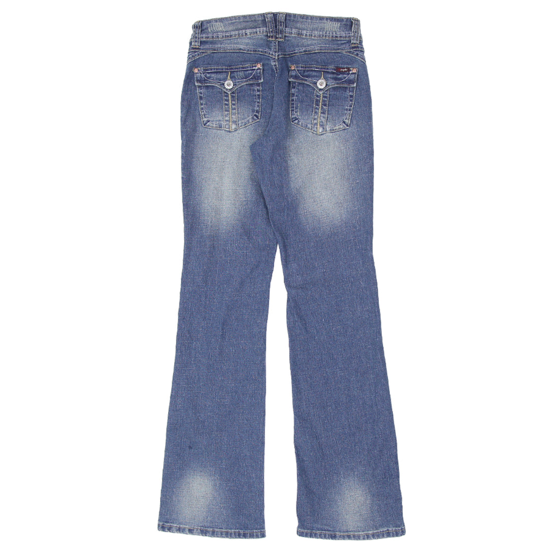 Y2K Angels Washed Flare Jeans