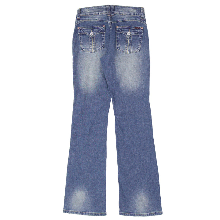 Y2K Angels Washed Flare Jeans