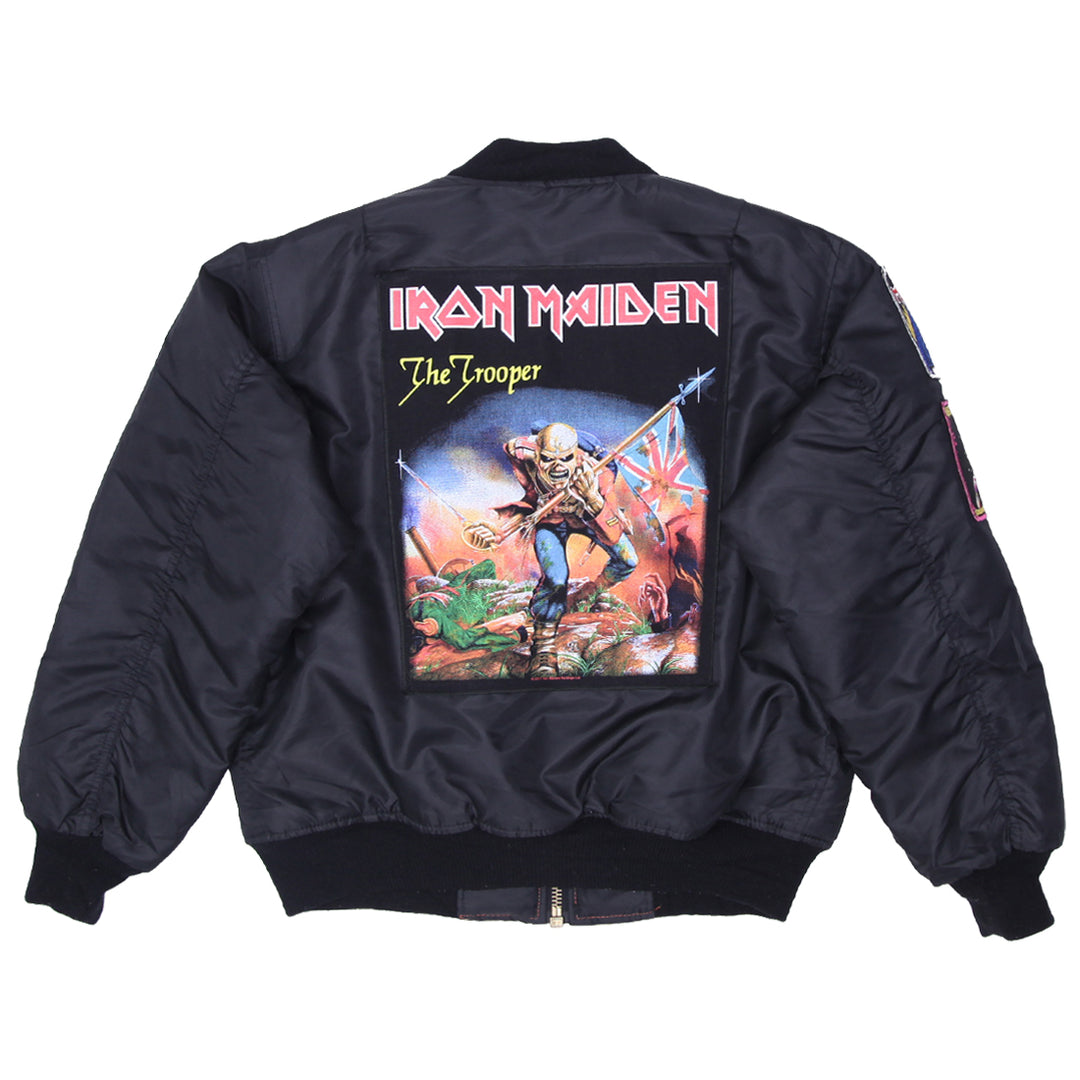 Customized Iron Maiden The Trooper Patched Bomber Jacket