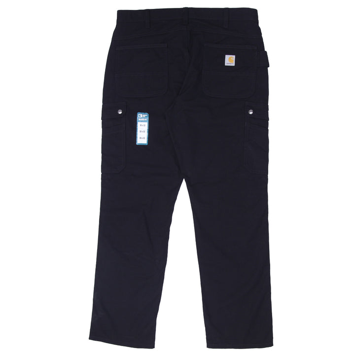 Mens Carhartt Relaxed Fit Ripstop Black Cargo Pants