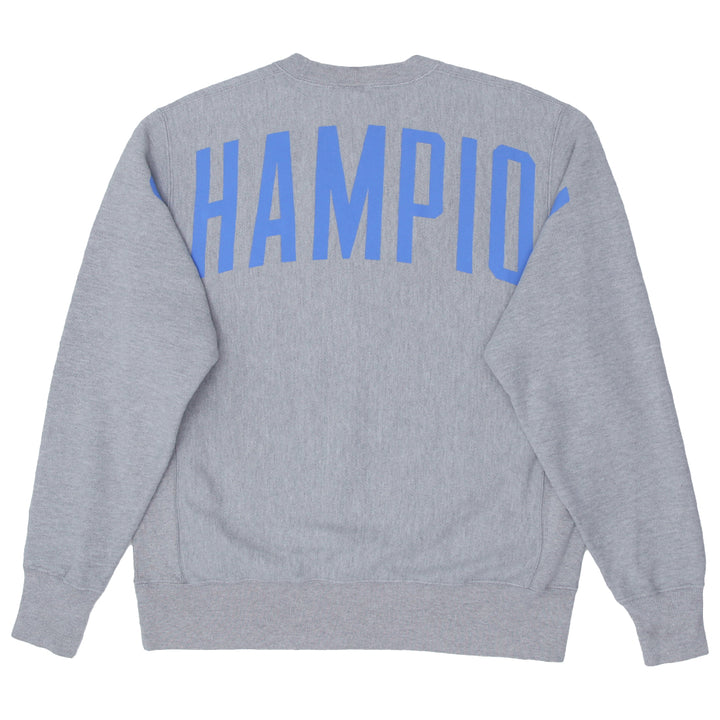 Mens Champion Reverse Weave Gray Crewneck Sweatshirt