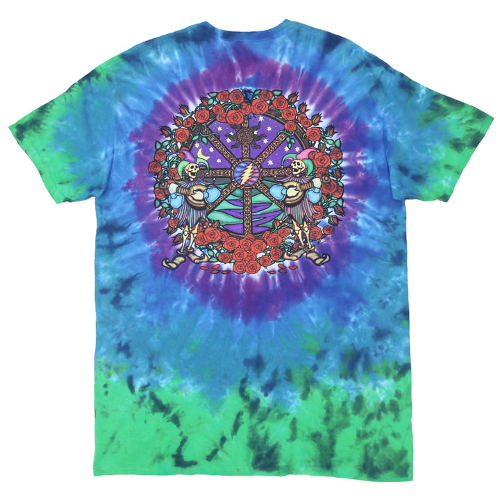 Mens Liquid Blue Mandala Tie Dye T-Shirt