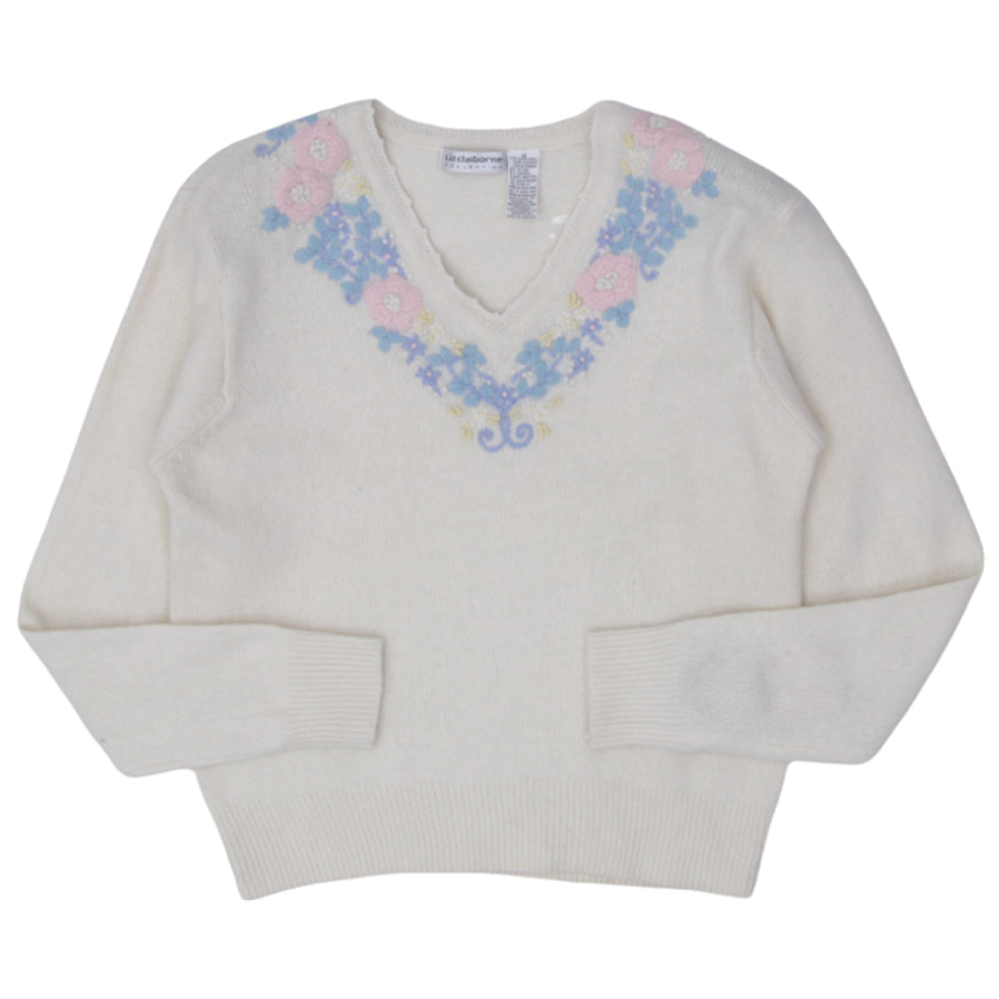 Liz claiborne long sleeve v neck pullover sweater online