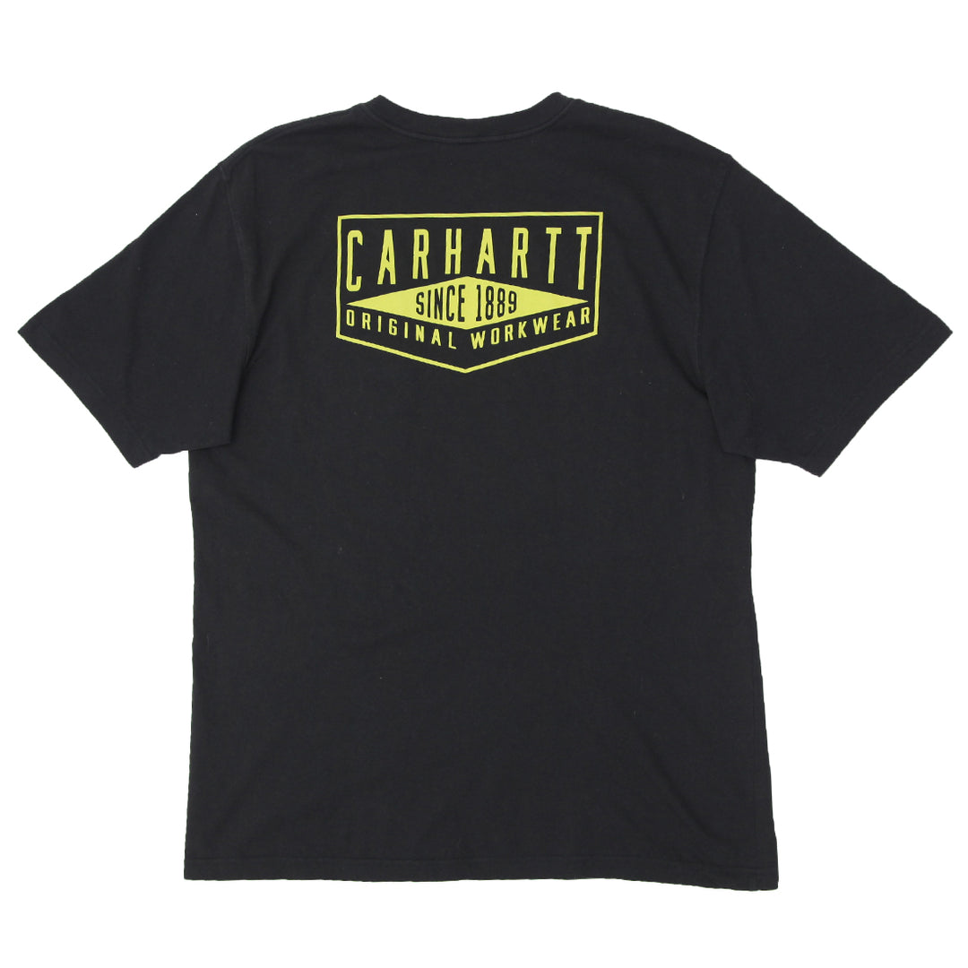 Mens Carhartt Workwear Loose Fit Black Pocket T-Shirt