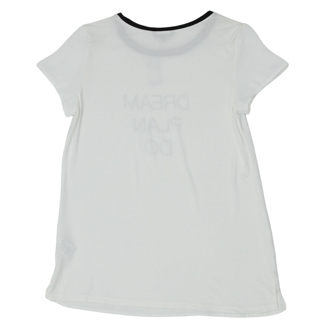 Ladies RW & Co White Short Sleeve Top