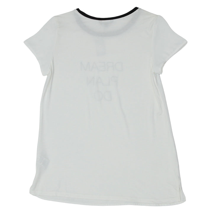 Ladies RW & Co White Short Sleeve Top