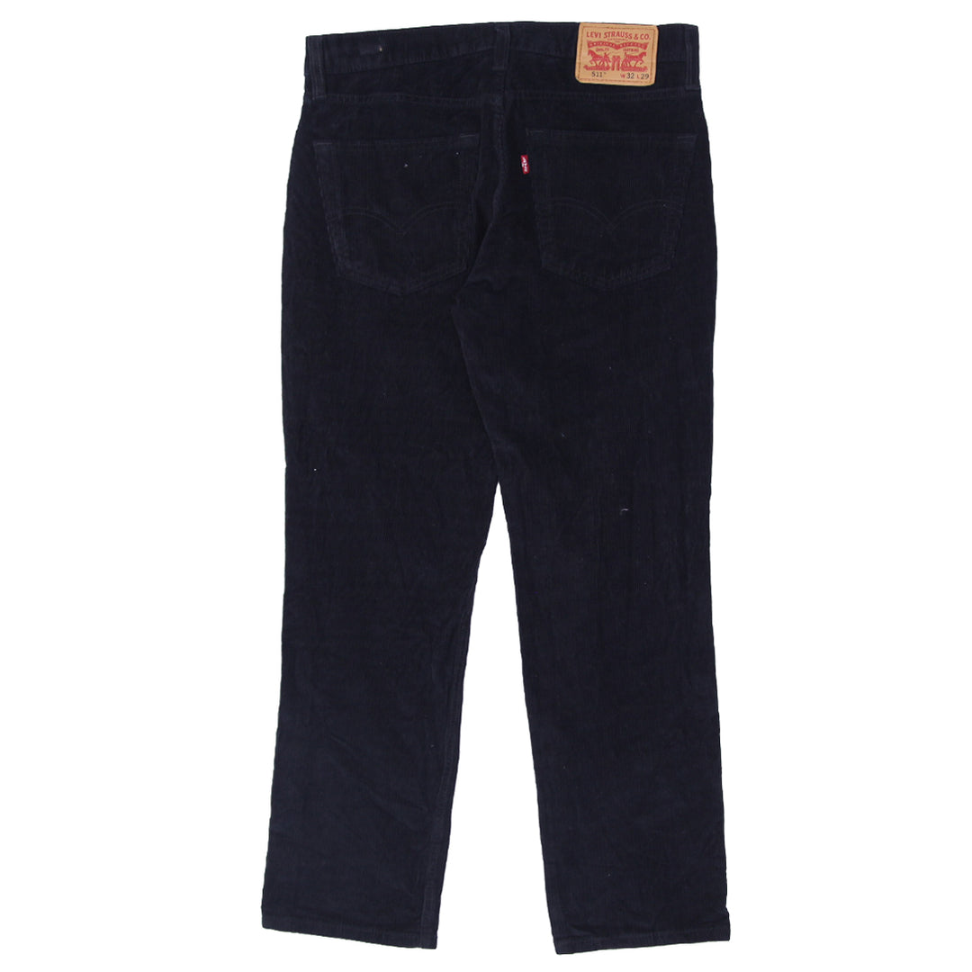 Mens Levi Strauss 511 Corduroy Pants Black