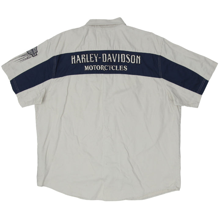 Mens Harley Davidson Motorcycles Embroidered Shirt