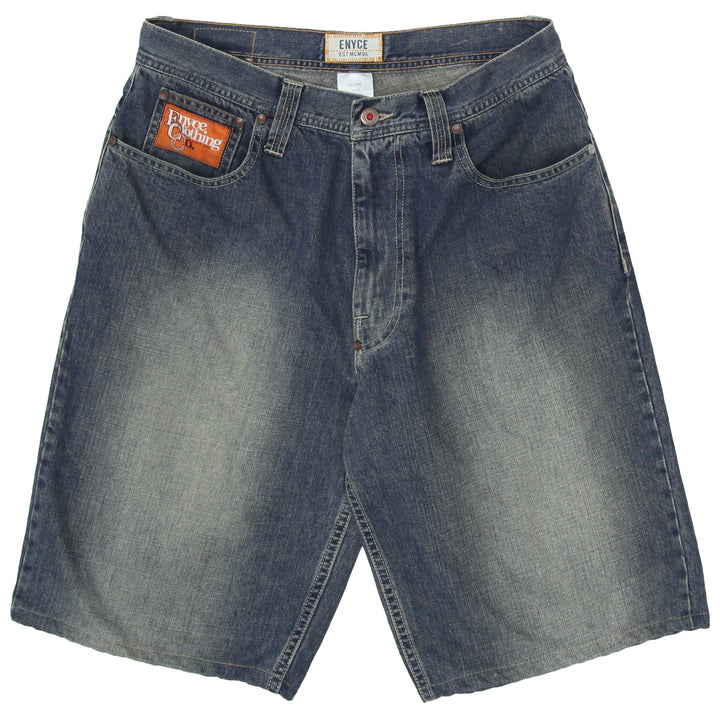 Mens Y2K ENYCE Washed Denim Jorts