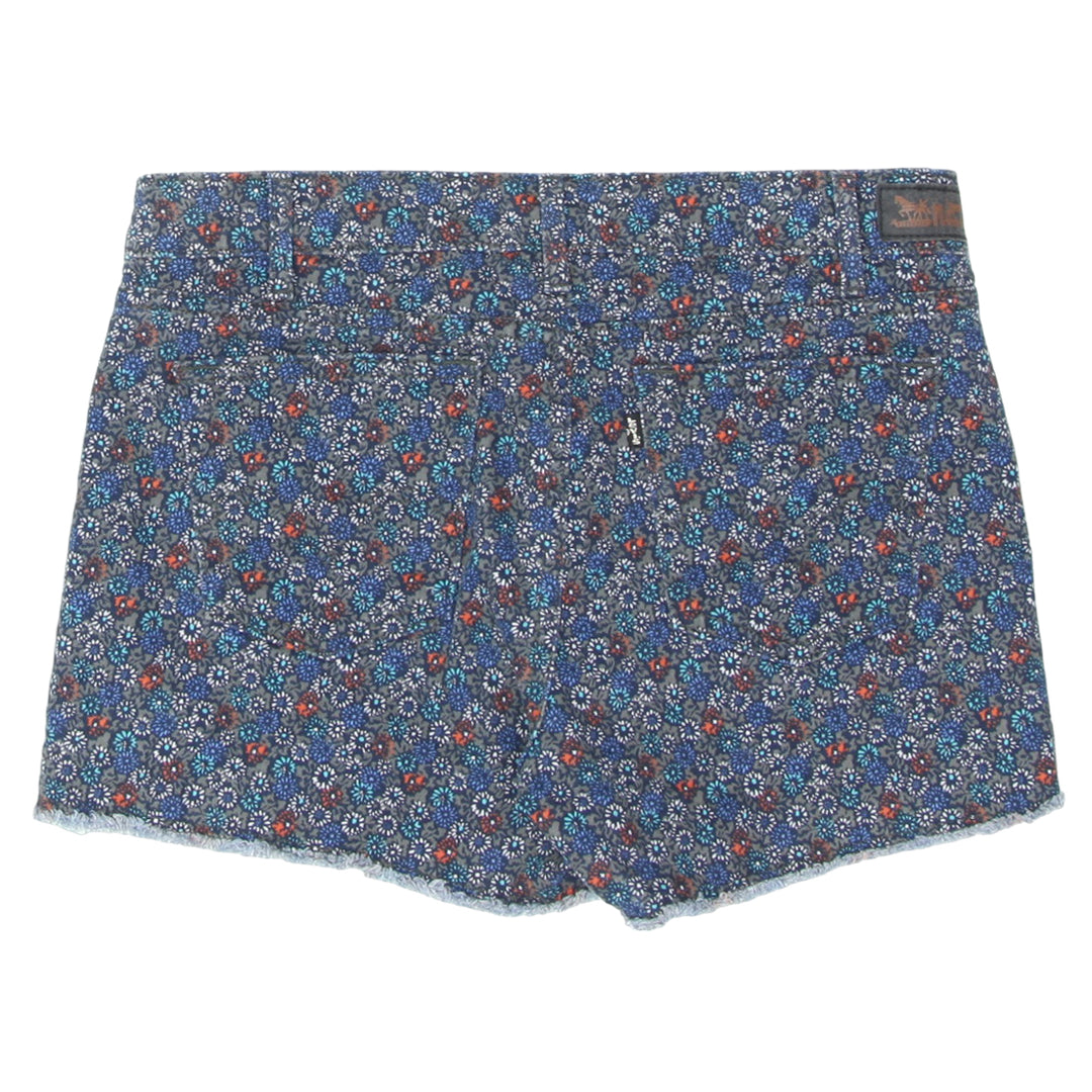 Ladies Levi Strauss Floral Denim Shorts